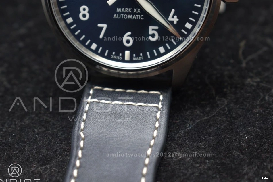 Edition Mark Blue on XX Blue IW328203 Best Strap Leather 1:1 ZF Dial Dark A32111 Pilot 1111